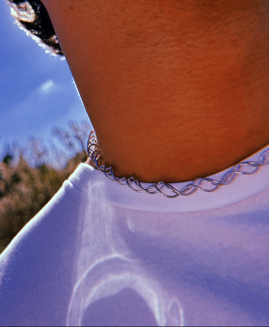 DNA Helix Design Necklace 925 Silver