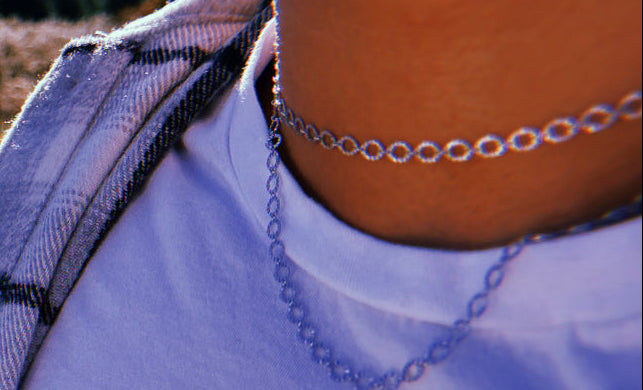 Elegant adjustable double laced flower linked chain 925 Sliver.