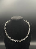 DNA Helix Design Necklace 925 Silver