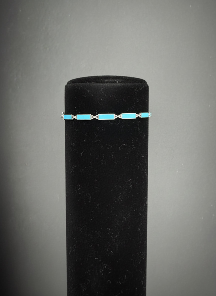 turquoise bracelet 925 silver