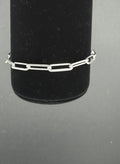 Paperclip chain bracelet 925 silver